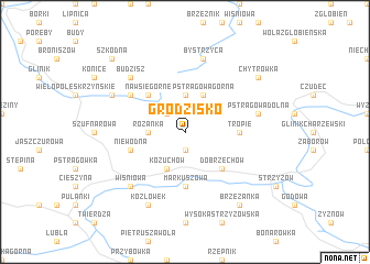 map of Grodzisko