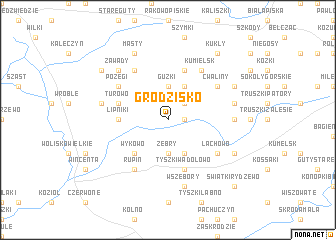 map of Grodzisko