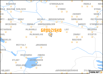 map of Grodzisko