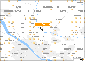 map of Grodzisk