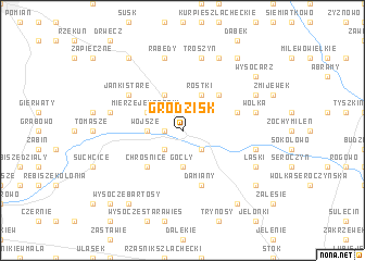 map of Grodzisk