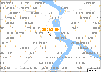 map of Grodzisk