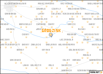 map of Grodzisk