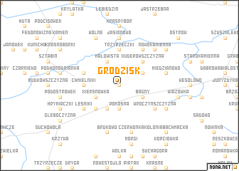 map of Grodzisk