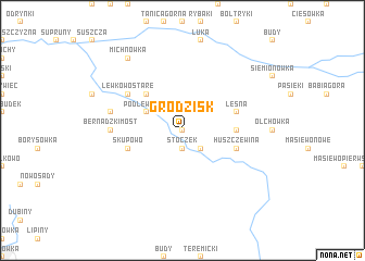 map of Grodzisk