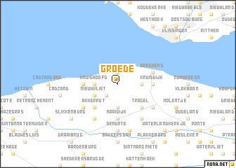 map of Groede