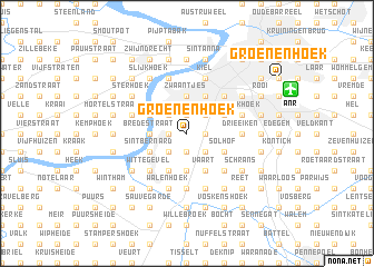 map of Groenenhoek