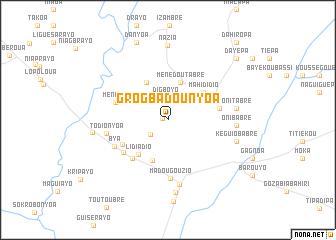 map of Grogbadounyoa