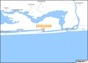 map of Groguida