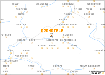 map of Grohoţele