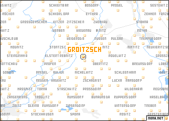 map of Groitzsch