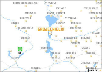 map of Grójec Wielki
