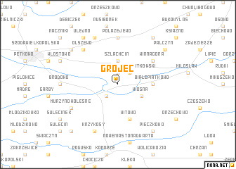 map of Grójec