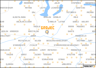 map of Grójec