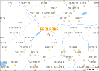 map of Grolanda
