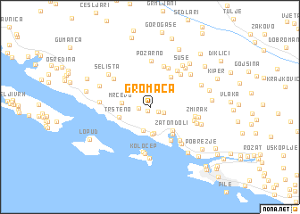 map of Gromača