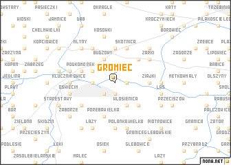 map of Gromiec