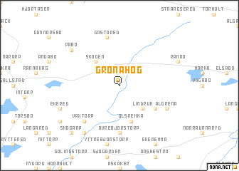 map of Grönahög