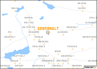 map of Grönahult