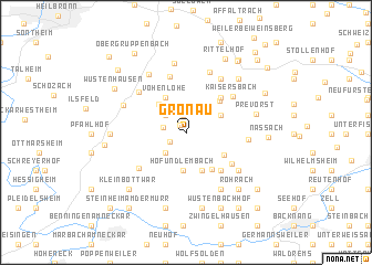 map of Gronau