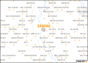 map of Gronau