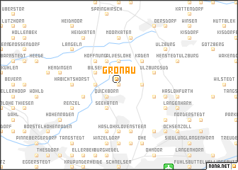 map of Gronau