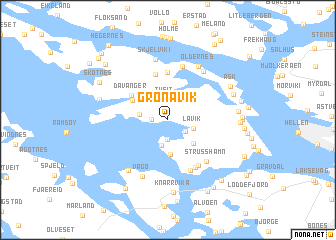 map of Grønavik