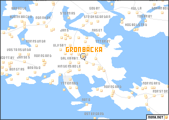 map of Grönbacka