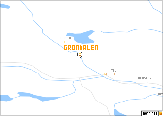 map of Grøndalen