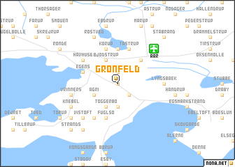 map of Grønfeld