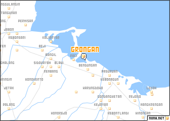 map of Grongan