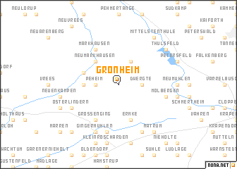 map of Grönheim