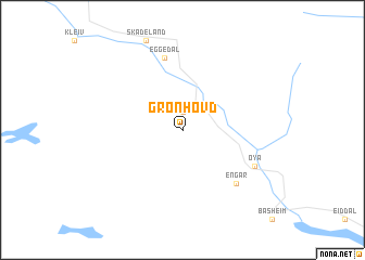 map of Grønhovd