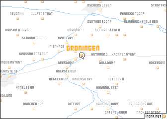 map of Gröningen