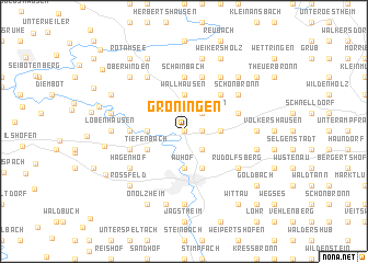 map of Gröningen