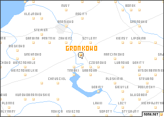 map of Gronkowo
