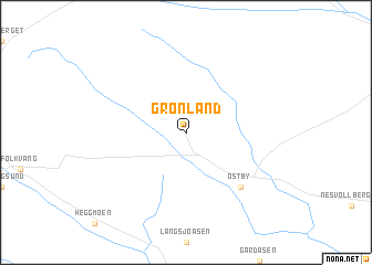 map of Grønland