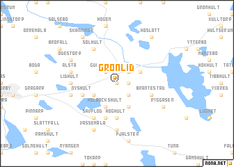 map of Grönlid