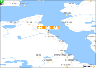 map of Grønningen