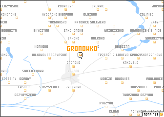 map of Gronówko