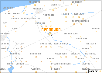 map of Gronówko