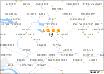 map of Gronowo