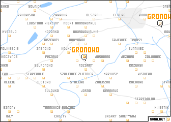 map of Gronowo