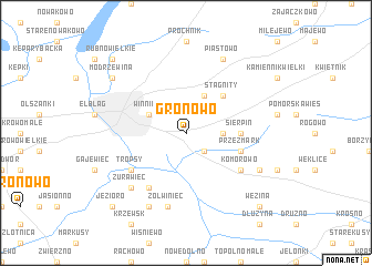 map of Gronowo