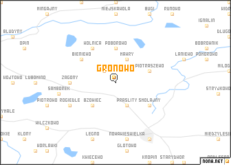 map of Gronowo