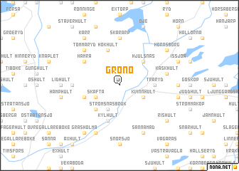 map of Grönö