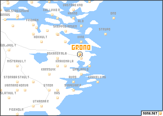 map of Grönö