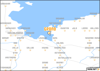 map of Grönö