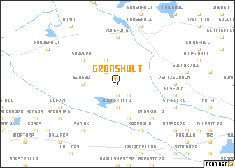 map of Grönshult