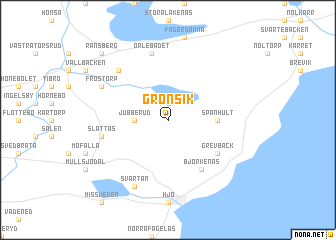 map of Grönsik